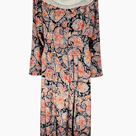 Vintage Leslie Fay Collections Floral Dress Size 12, Long - Picture 5 of 10